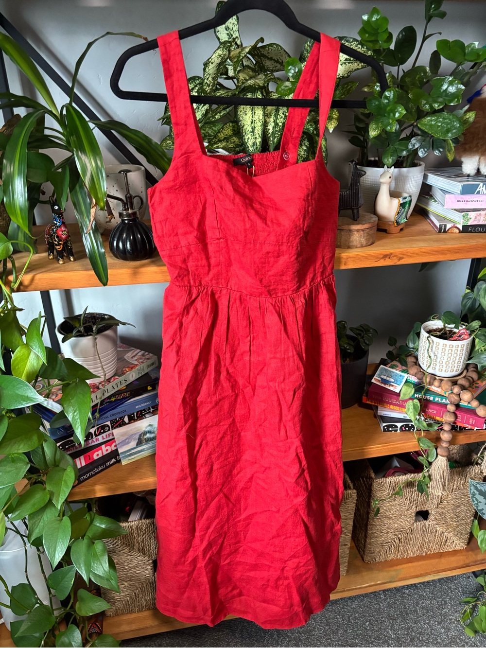 Quince 100% European Linen Fit & Flare Midi Dress NWT | Small - Picture 4 of 9